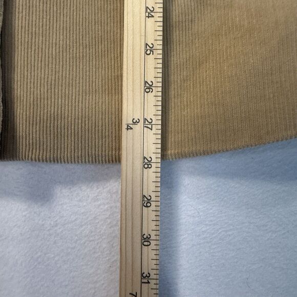 AT Denim Corduroy Jacket Women's Tan Mid Length Size Small Button Front - Picture 9 of 13